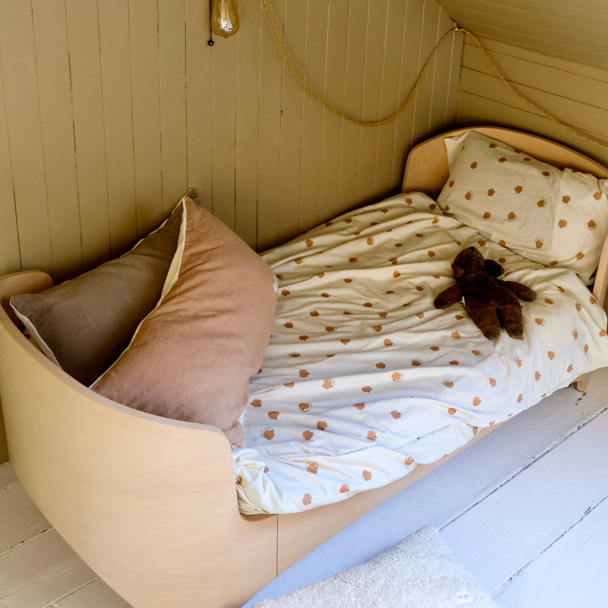 superzacht beddengoed voor kinderen en baby's met appelprint