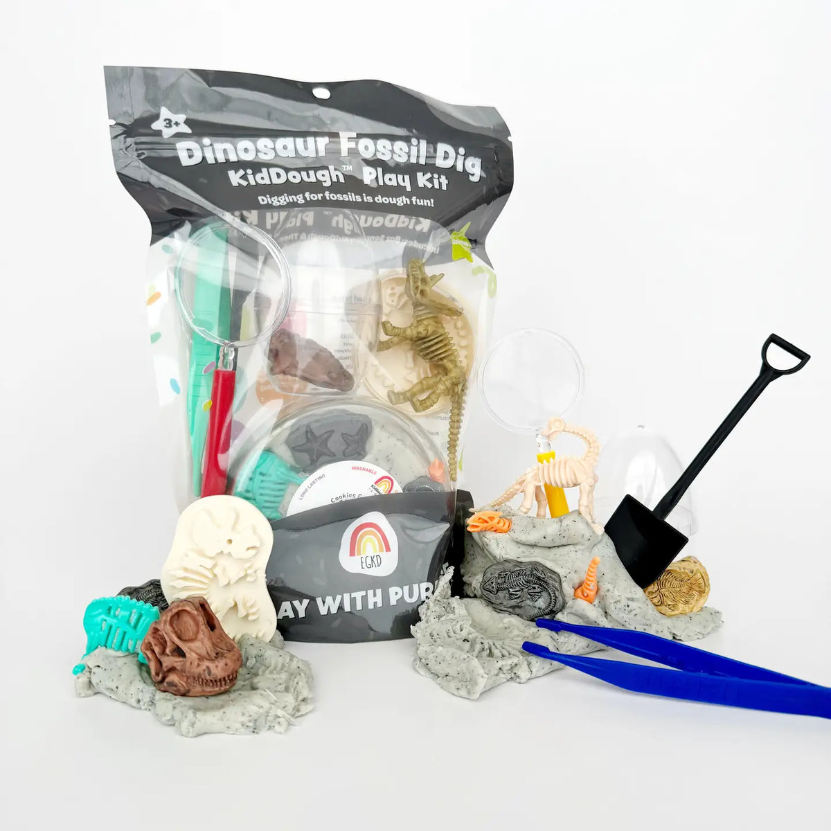 Sensorik-Set Knetmasse Fossilien und Dinosaurier