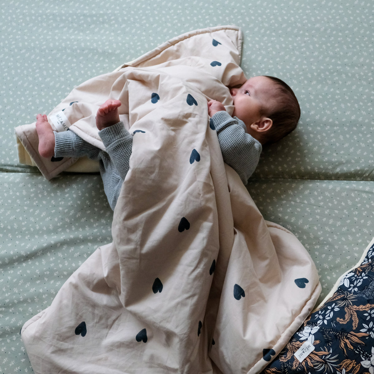 Krabbel- und Spielmatte Kind Baby Cueillette Sauge