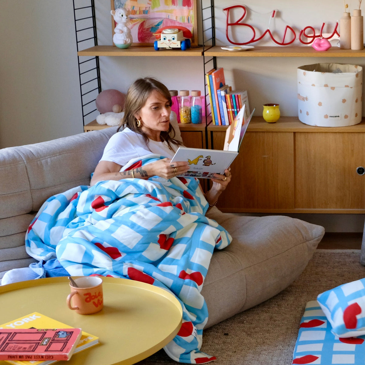 maxi-deken superzacht sweatergevoel collab mathilde cabanas 