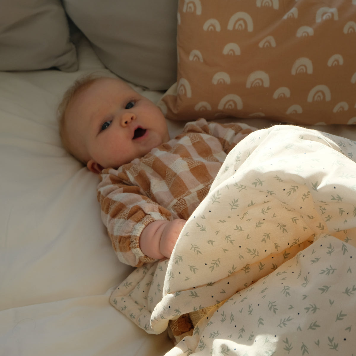 couverture douce enfant bébé blanche 