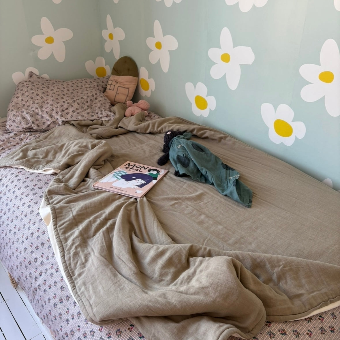 zachte, knusse deken in maxi-formaat, kleur Olive