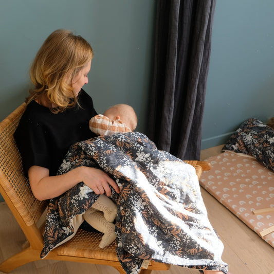 soft cosy WARM BLANKET BLUE