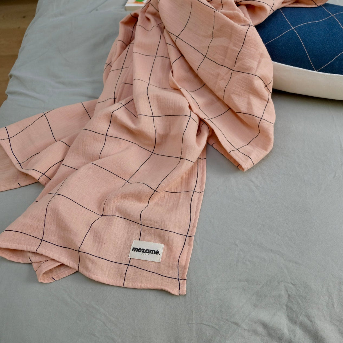 Grid Rose Maxi Muslin