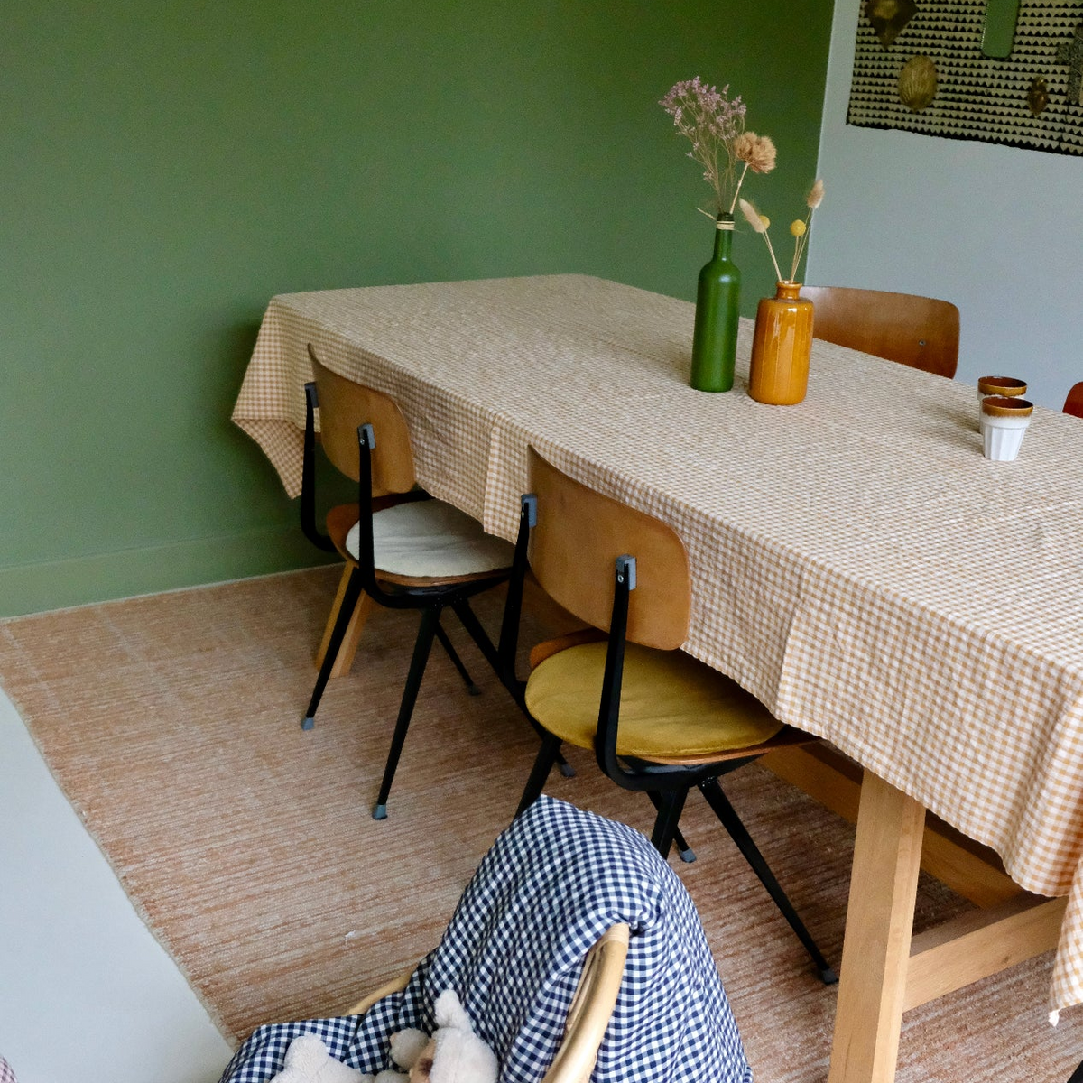 Tischdecke Vichy Caramel