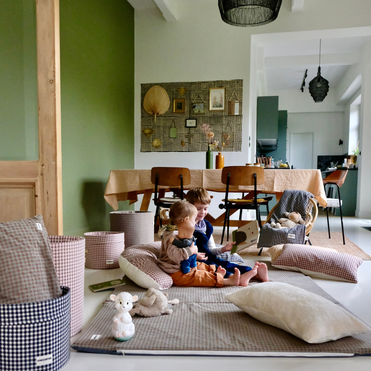 Tischdecke Vichy Caramel