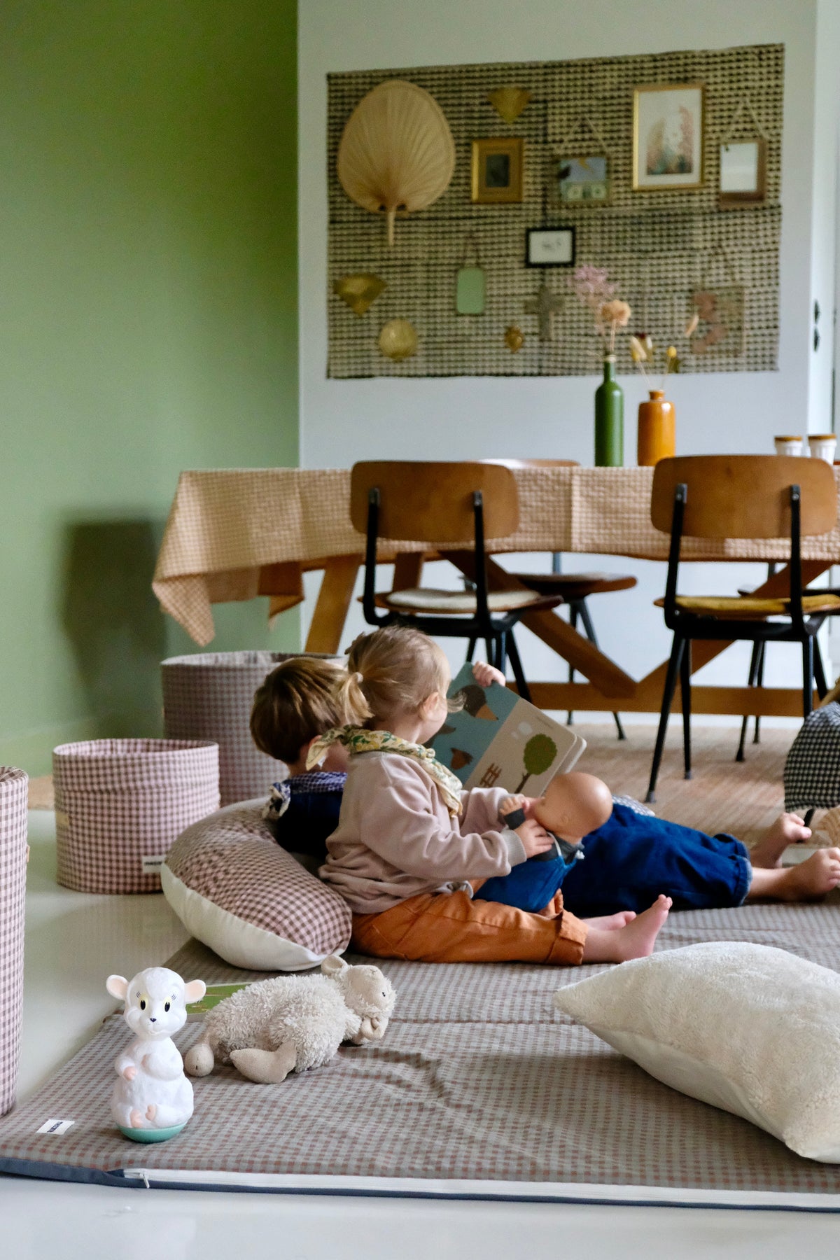Tischdecke Vichy Caramel