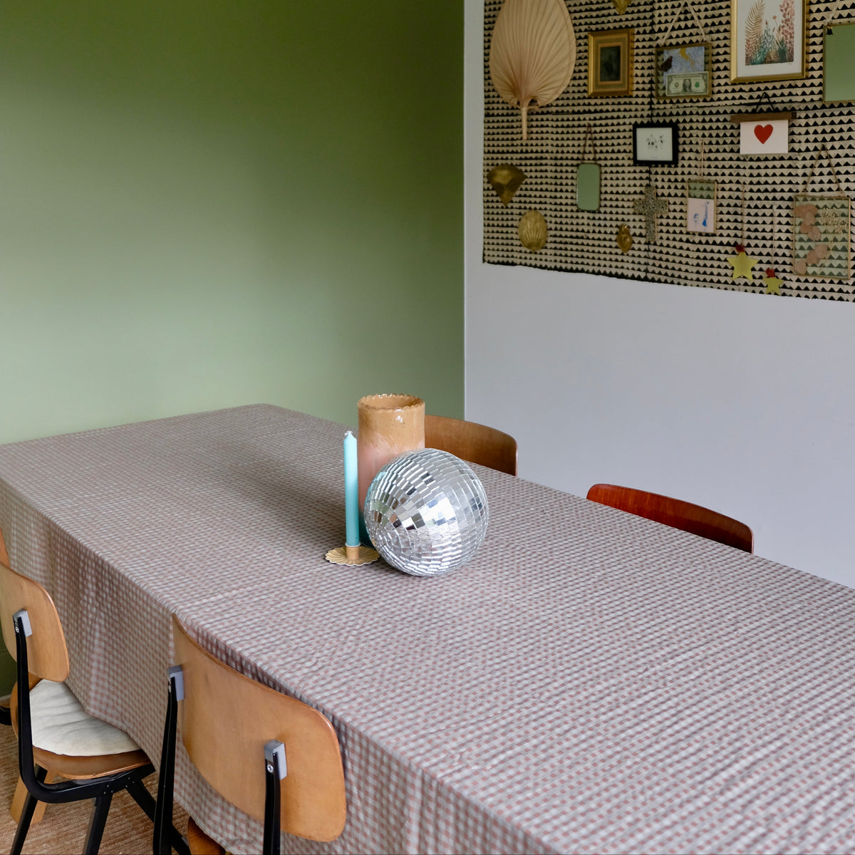 Vichy Châtaigne Tablecloth