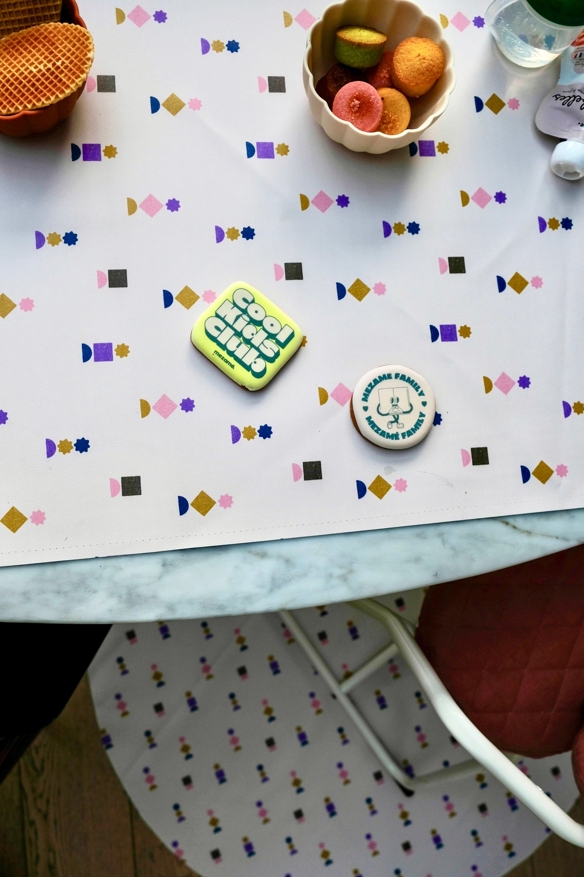 Gommettes / Matcha Rectangular Waterproof Activity Tablecloth