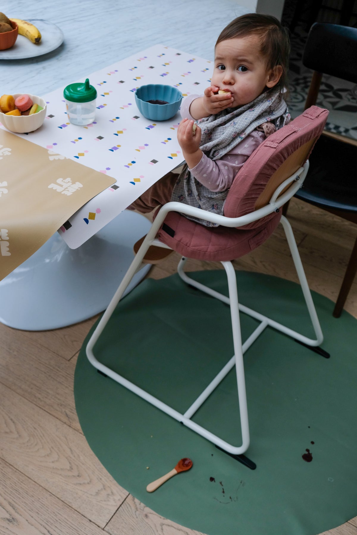 Gommettes / Matcha Round Waterproof Activity Tablecloth