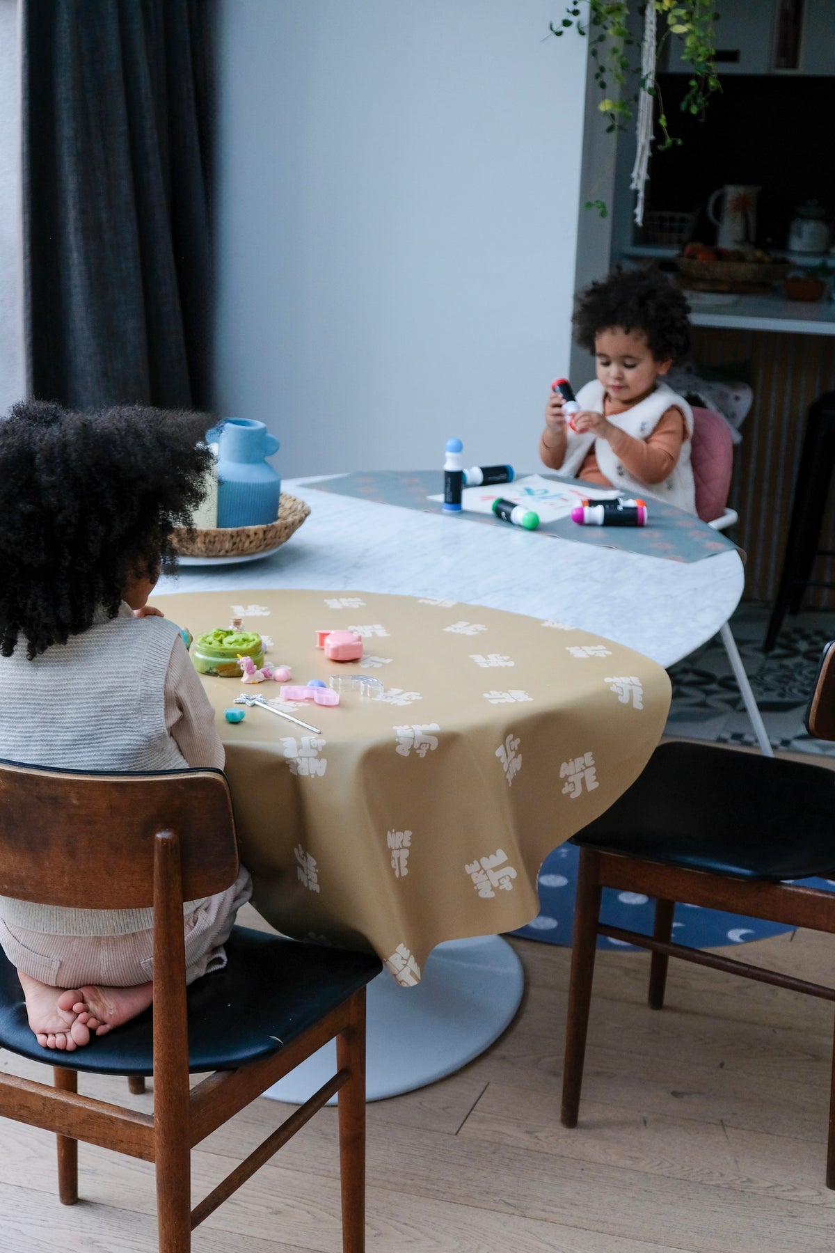 Aire de Je / Matcha Round Waterproof Activity Tablecloth