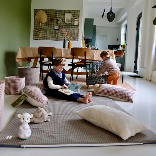 King-Size-Spielmatte Vichy Châtaigne