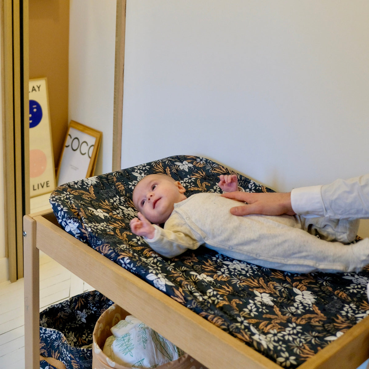 aankleedkussenhoes zacht biologisch katoen