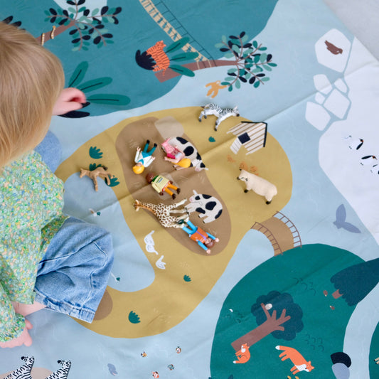 dieren speelhoes voor speelmat voor baby- en kindontwikkeling, motoriek, ontdekking en educatie
