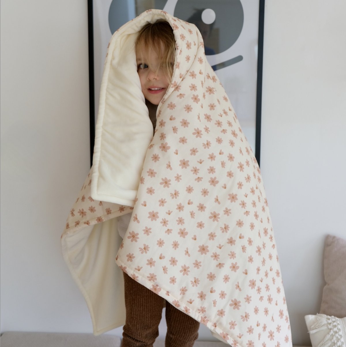 superzacht kinderbedsprei met bloemenmotief 