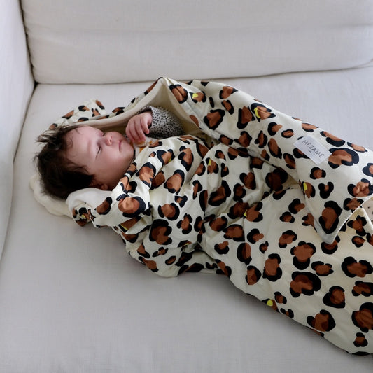 heerlijk zachte kinderdeken met luipaardmotief 