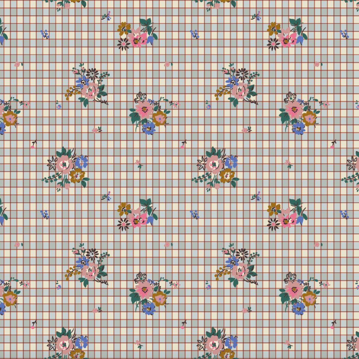 housse tapis d'eveil  motricite et jeux bebe enfant  motif fleurs et carreaux zoom