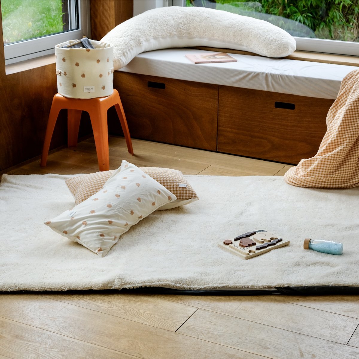 Krabbeldecke Teddyfell Schaffell-Optik