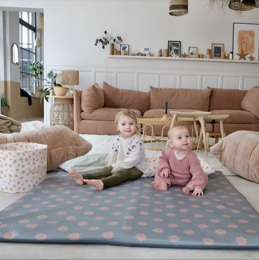 housse waterproof rabat protege cahier pour tapis d eveil motricite et jeux bebe enfant 
waterproof imprimé soleil