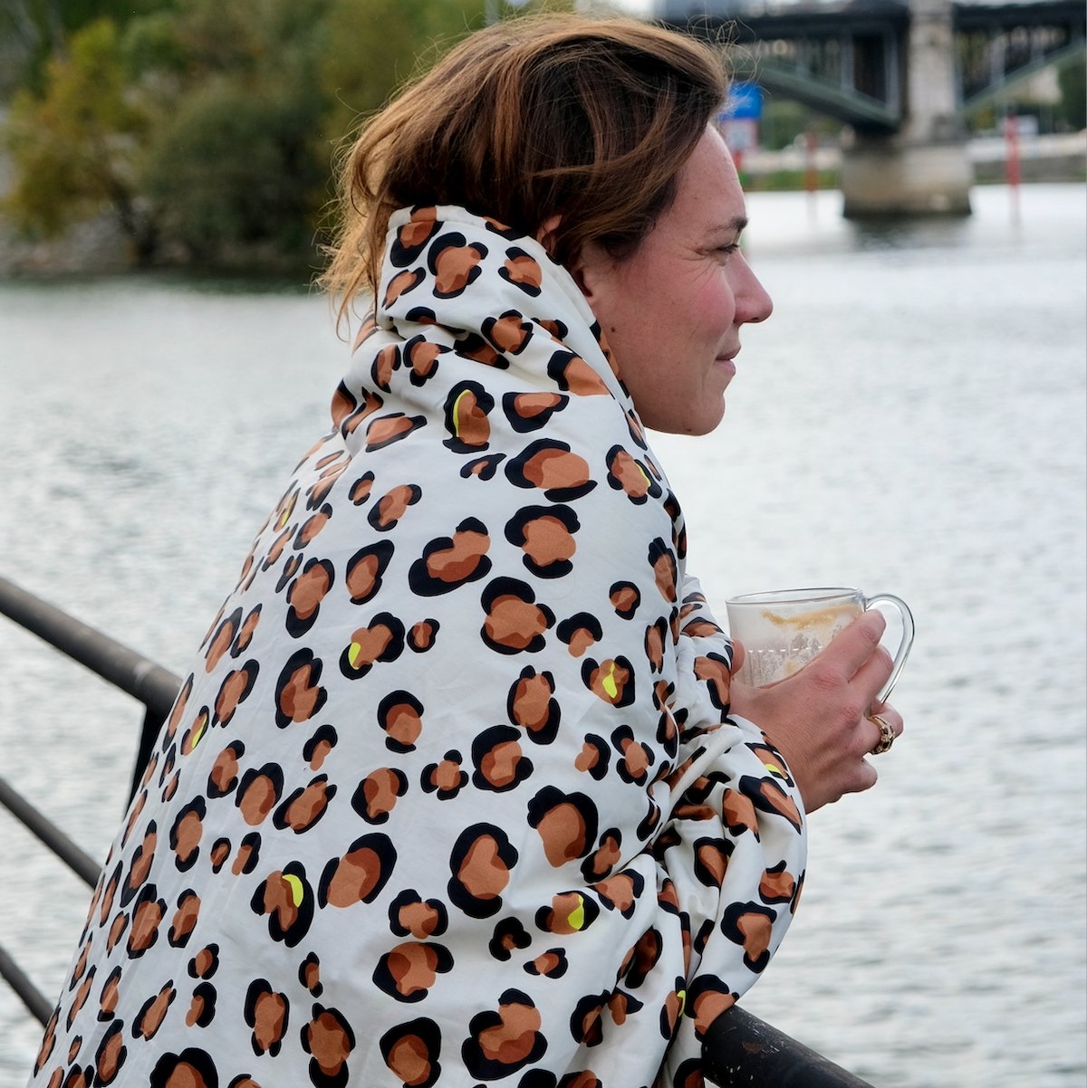 gran manta adulto acogedora y cálida estampado leopardo
