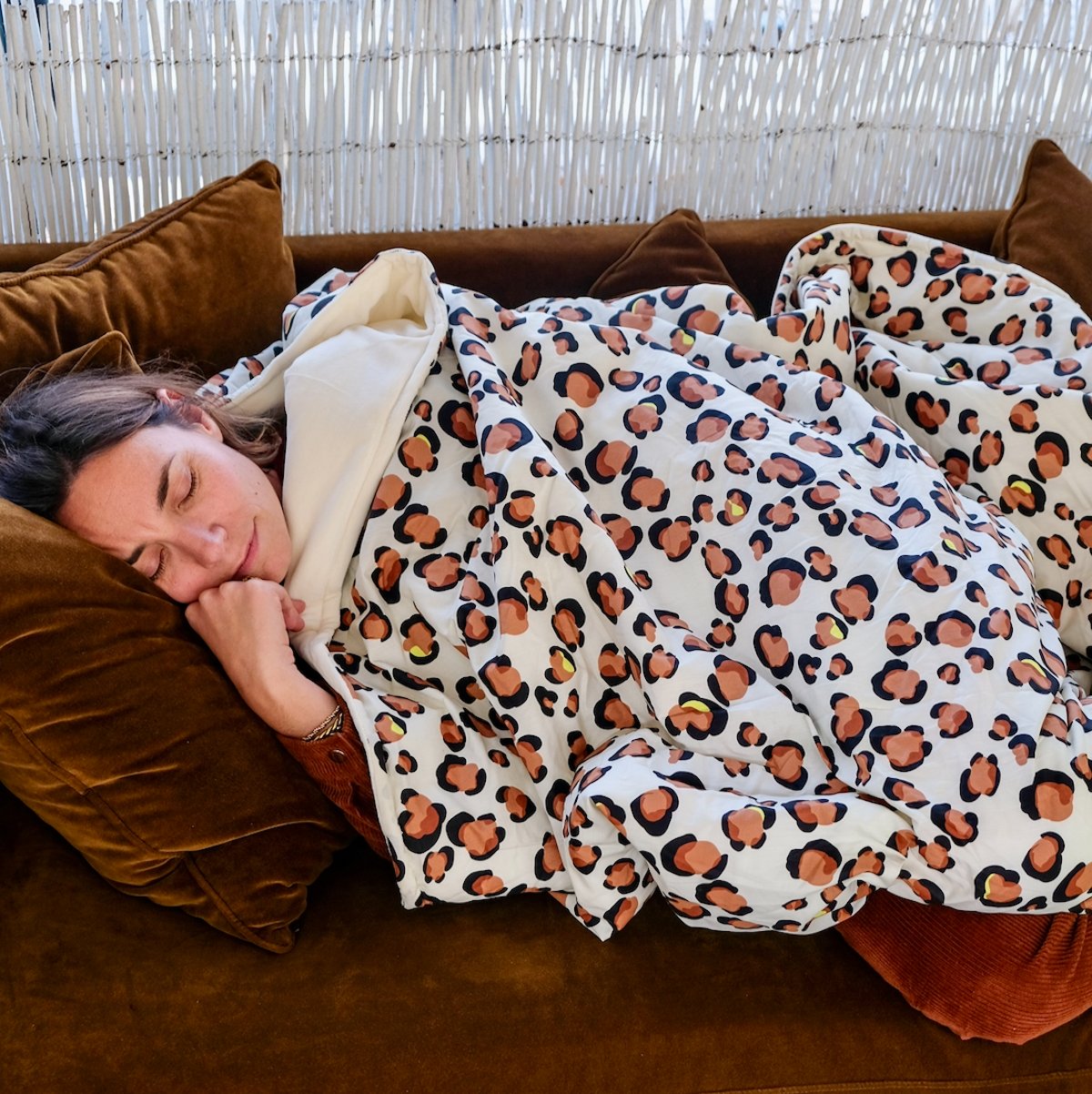 manta grande para adulto acogedora con estampado leopardo