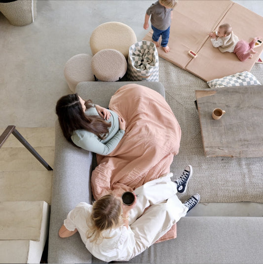 Maxi-Kuscheldecke, warm und flauschig, in Rosa 
