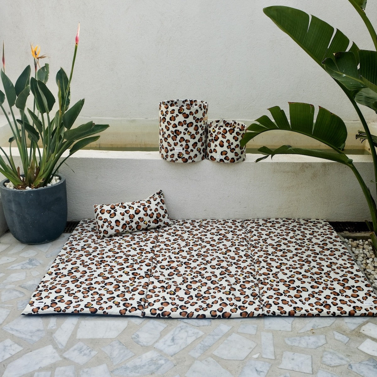 extensión alfombra de juego leopardo 