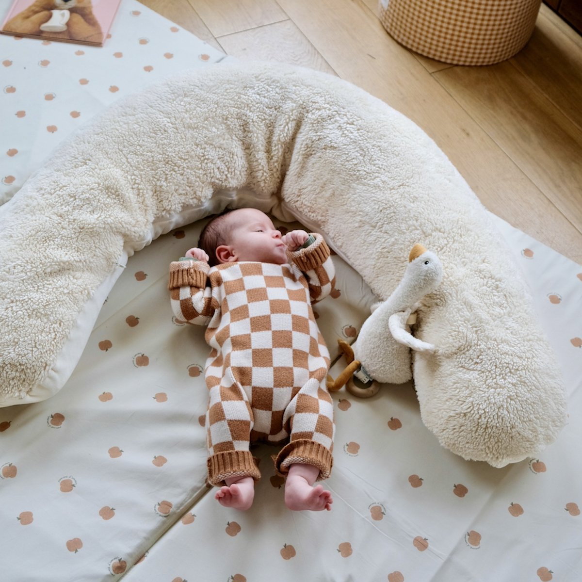 housse rallonge tapis motricite et jeux bebe enfant motif pomme d'amour 