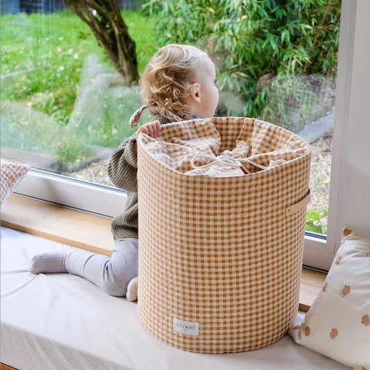 panier de rangement vichy