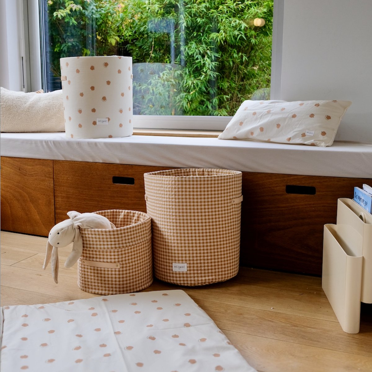 Aufbewahrungskorb Kinderzimmer Vichy-Karo