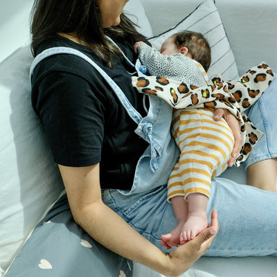 maternity essential leopard muslin