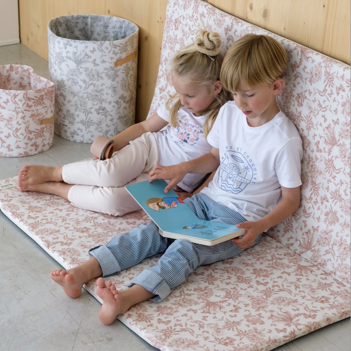 Spieldecke Motorik und Spiele Baby Kind Zusammenarbeit Tartine&Chocolat Rosa