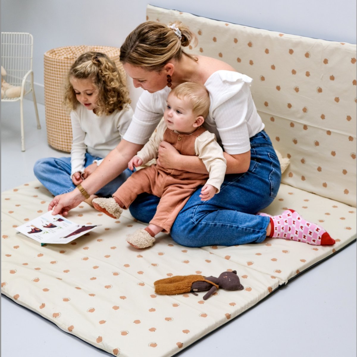 speelkleed en speelmat baby kind groot formaat XXL print pomme d'amour 