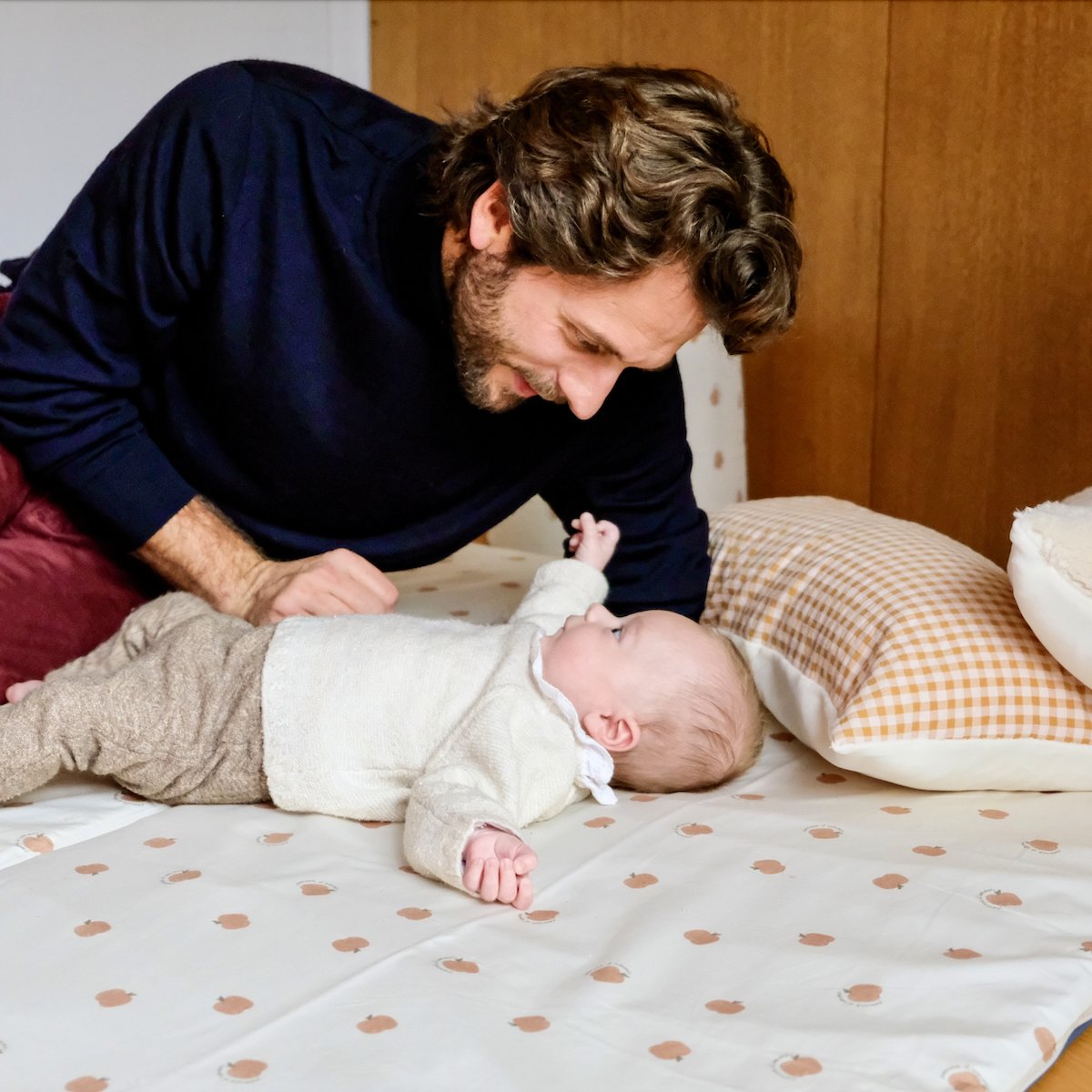 motoriekmat en speelkleed baby kind print pomme d'amour 