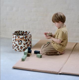 alfombra de estimulación, motricidad y juegos para bebé y niño, gran formato XXL, liso cassonade