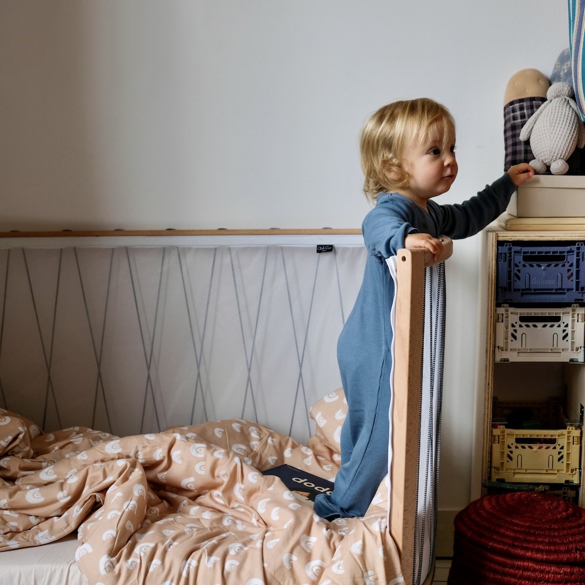 babybeddengoed jersey regenboog