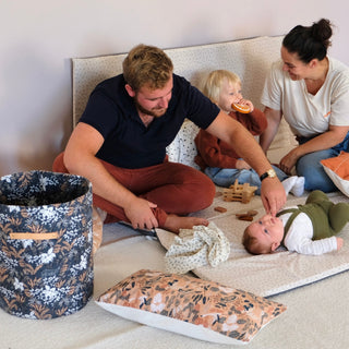 large format king size XXL baby and toddler play and motor skills mat pastel colours